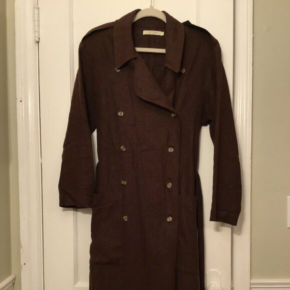 RARE Christy Dawn The Marlow Trench Hickory **See Photos for Color** - Picture 3 of 7